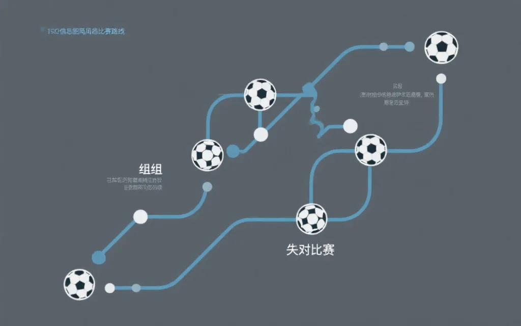 世界杯赛制结构图概念：分组到淘汰路径的视觉化